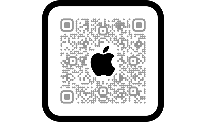 Zeskanuj kod QR, żeby zrobić zakupy w apce Apple Store.

