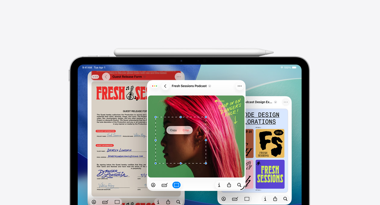 iPad, prezentacja nowej apki Podgląd